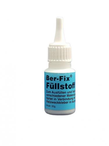 Ber-Fix Industriekleber - Inhalt: 20 Gramm Viskositt: niederviskos + Primer 15 ml + Fllstoff 30 Farbe: Wei + 3 x Dosierspitze