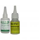 Ber-Fix Industriekleber - Inhalt: 50 Gramm Viskositt: mittelviskos + Spezialreiniger 20 g + 3 x Dosierspitze + Leerflasche