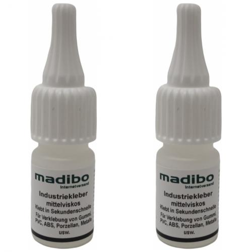 2 x madibo Industriekleber - Inhalt: 10 Gramm - Viskositt: mittelviskos