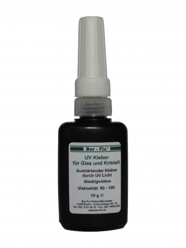 Ber-Fix UV-Kleber - Inhalt: 10 Gramm Viskositt: niederviskos mittelviskos hochviskos + UV-Lampe Ausfhrung: 1 LED