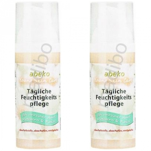 abeko Young Skin Care Tägliche Feuchtigkeitspflege 100 ml (2 Spender)