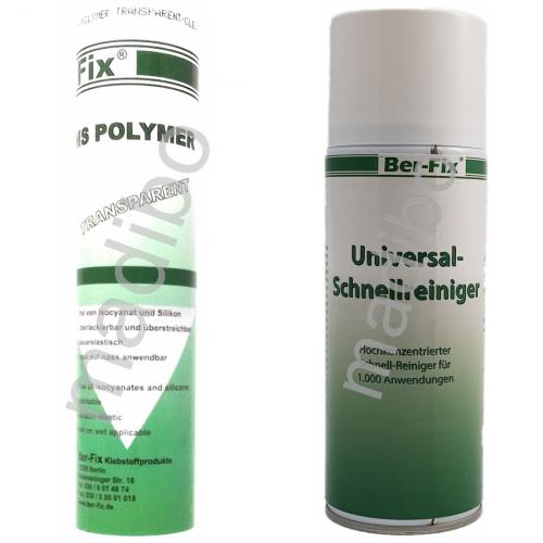 Ber-Fix MS Polymer - Farbe: transparent + Universal-Schnellreiniger 400 ml