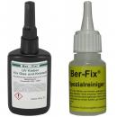 Ber-Fix UV-Kleber - Inhalt: 50 Gramm Viskositt: mittelviskos + Spezialreiniger 20 g