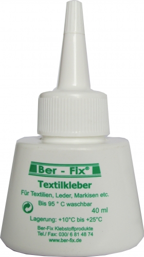 5 x Ber-Fix Textilkleber - Inhalt: 40 Gramm
