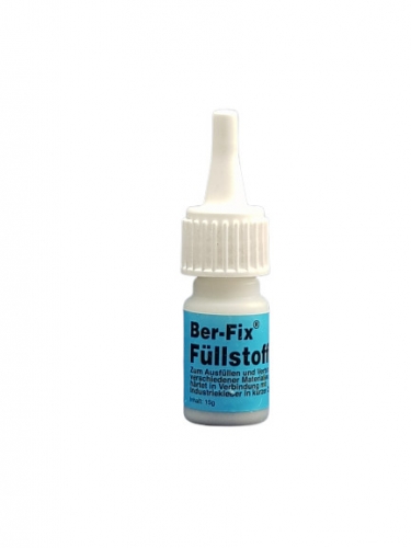 Ber-Fix Industriekleber Set - Inhalt: 10 Gramm Viskosität: niederviskos Primer 5 ml Füllstoff 15 Farbe: Weiß