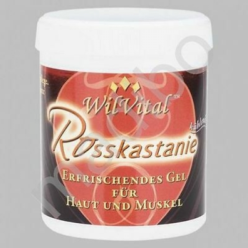 WilVital Rosskastanie Gel 250 ml frei von Parfüm, Emulgatoren und Paraffinen