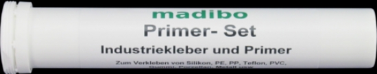 madibo Kleber Set Industriekleber + Primer für Silikon, PP, PE, PTFE, Metall